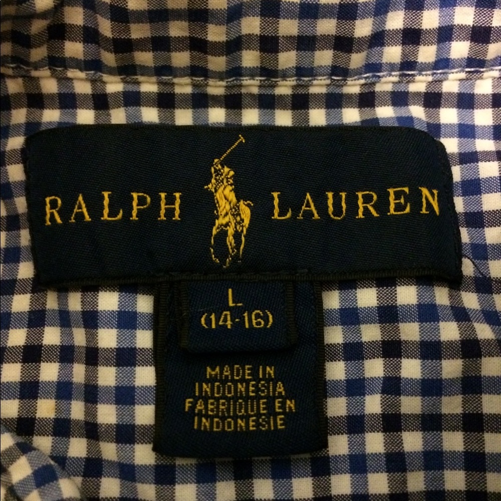 kids large fits 14-16 Polo long sleeve
